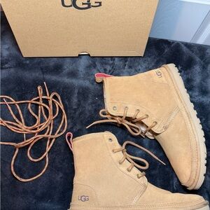 UGG Classic Tan Lace-Up Boots